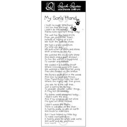 My Son's Hand Half Page Vellum