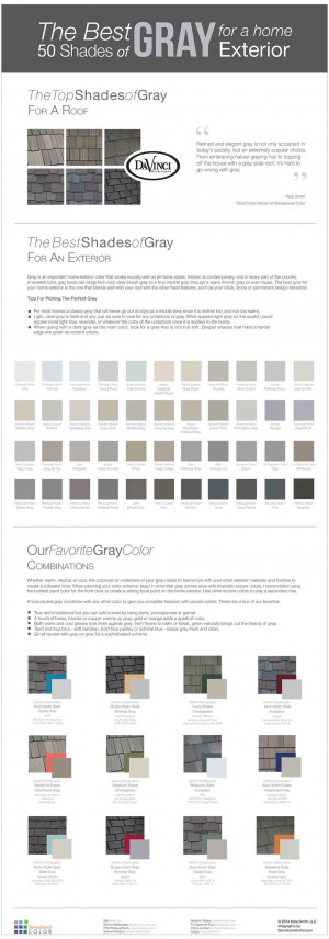 The Best 50 Shades Of Gray For A Home Exterior {Infographic}