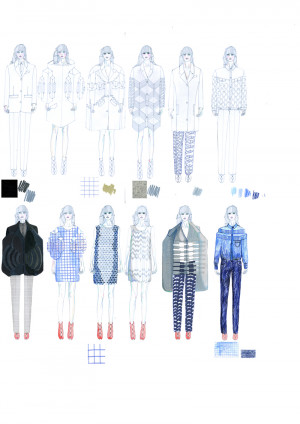 When we asked Alexandra if her graphic work reflects her fashion work ...