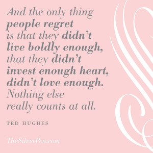 Ted Hughes - Regret | The Silver Pen