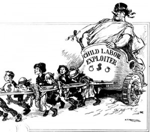 ... continued exploitation ofchild labour well into the twentieth century