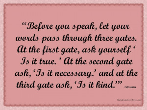 Sufi saying about speak