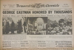 George Eastman Honored By Thousands