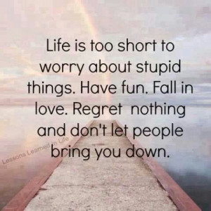 Don't let people bring you down