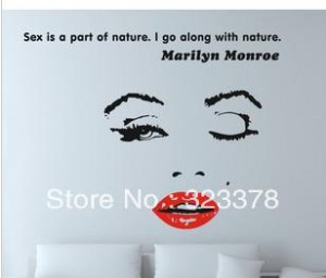 Wall Decal Decor Quote Face Red Lips Large Nice Sticker Text / Quote ...