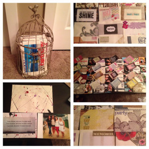 filled with quotes and pictures. The envelopes are a 