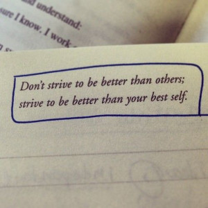 Strive to be your best self