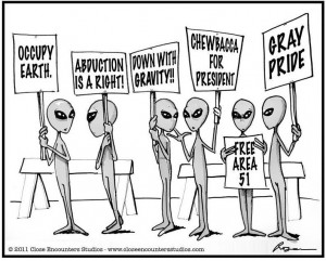 The Gray Zone Alien & UFO Cartoon Book NEW!