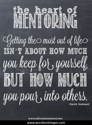 Famous Quotes About Mentoring
