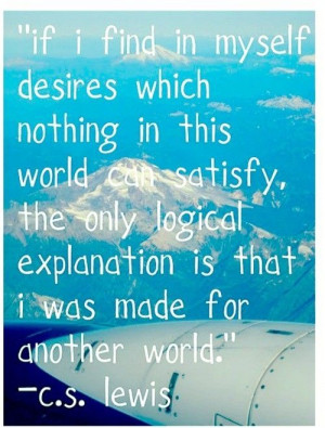 Lewis quote that inspired a Brooke Fraiser song