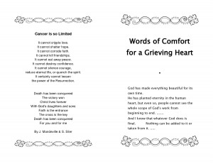 WORDS FOR A FUNERAL