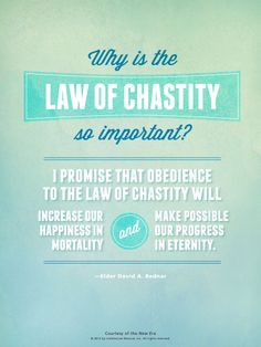the law of chastity so important? #ldsconf #mormon #lds http://www.lds ...