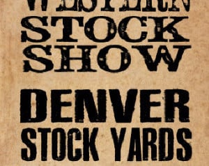 Denver Western Stock Show Historica l Livestock Show Handbill ...