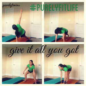 ... give it all YOU got! With each workout tell yourself YOU can do it and