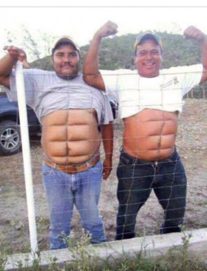 Funny Instant Sixpack Men Joke Picture Image Photo