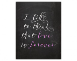 wall art - chalkboard hom e wall decor - marriage forever quote ...