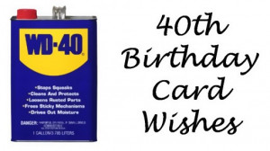 Get some WD-40 for a 40-year-old.