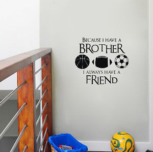 Brother-Basketball-Baseball-Soccor-Friend-Wall-Decal-Quote-Inspiration ...