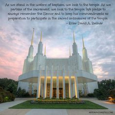 the sacred ordinances of the temple and receive the highest blessings ...