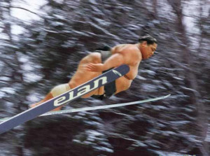 Now I know why they did not win any medal at the skiing competition!