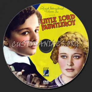Little Lord Fauntleroy Custom DVD Label