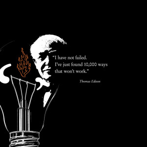 Motivational Quotes Thomas Edison Lightbulb