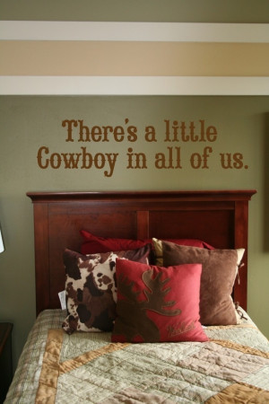 Little Cowboy Wall quote #Home