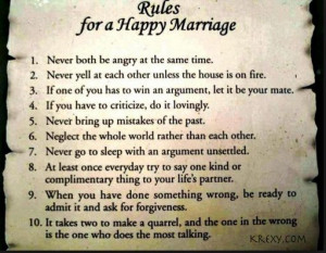 Husband Love Quotes: Rules for a Happy Marriage