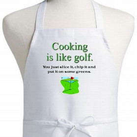 Cooking Is Like Golf Apron