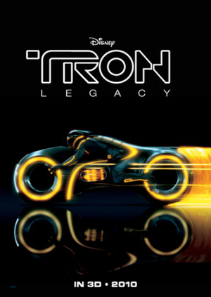 Motorcycle poster from Tron: Legacy - © Walt Disney Pictures