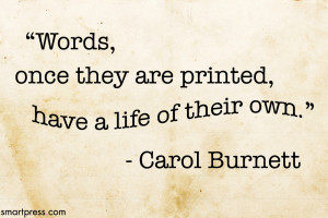 carol burnett quote words have a life of their own