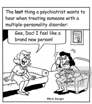 Multiple Personality Disorder Cartoon