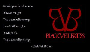 black veil brides quotes from songs Rebel Love Song Background 3