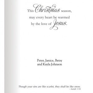 Christmas Card Sayings Religious My christmas dream christmas