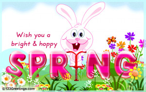 Animated Happy Spring Graphic – Wish you a Bright & Happy Spring