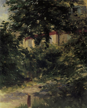 edouard manet une allée du jardin de rueil description edouard