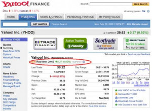 photo Yahoo Finances Launches Free Real Time ECN Quotes Yahoo