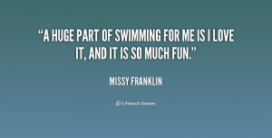 Missy Franklin Swimming Quotes