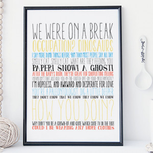 Friends - Quotes - Typography - Print