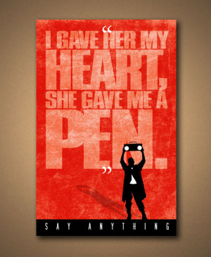 SAY ANYTHING: PEN Quote Poster