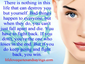 Bad things happen to everyone, but when they do, you can't just fall ...