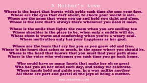 Mother Day Poems From Daughter to Mom