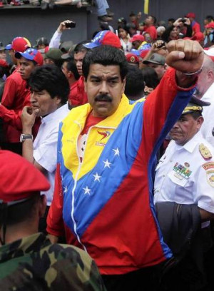 Venezuelan Vice President Nicolas Maduro takes part in the procession ...