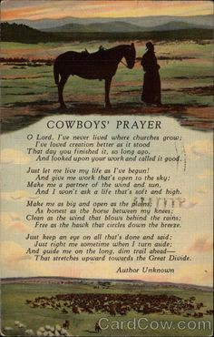 , Cowgirls Quotes, Cowboy Westerns, Cowboy Prayer, Cowboys Cowgirls ...