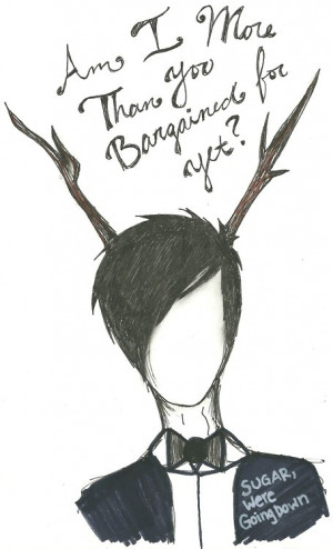 ... and White quotes words lyrics fall out boy sugar we're going down