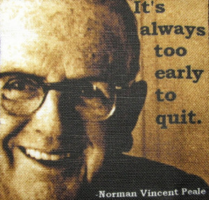 NORMAN VINCENT PEALE Quote - Printed Patch - Sew On - Vest, Bag ...