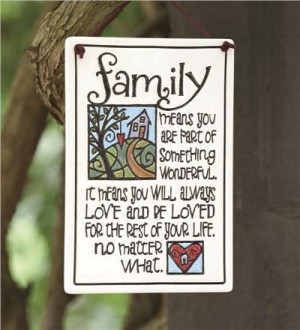 Family Ceramic Garden Sign