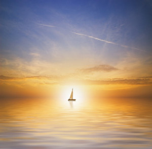 ... our ship, through clear and calm waters, towards the new dawn