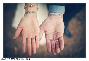 Couples Tattoos Bible Verses 1