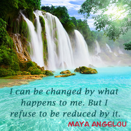 Strength quote by Maya Angelou
